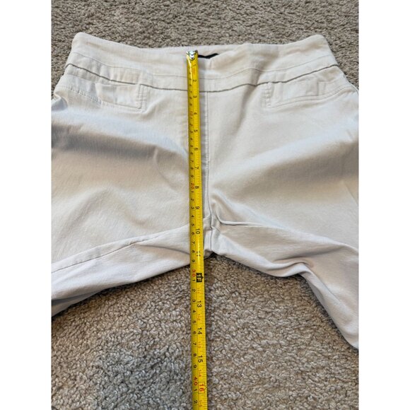 Renuar Straight Leg Stretch Ankle Pant Womens Size 6 Side Slit Faux Pockets - Picture 4 of 8